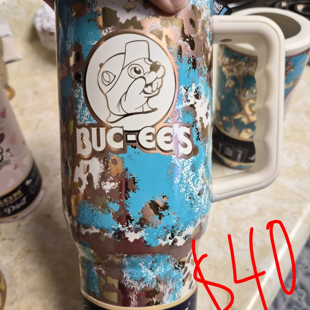 Yukon Outfitters Fit Forty 40oz Tumbler - Teal and Brown - Picture 3 of 6
